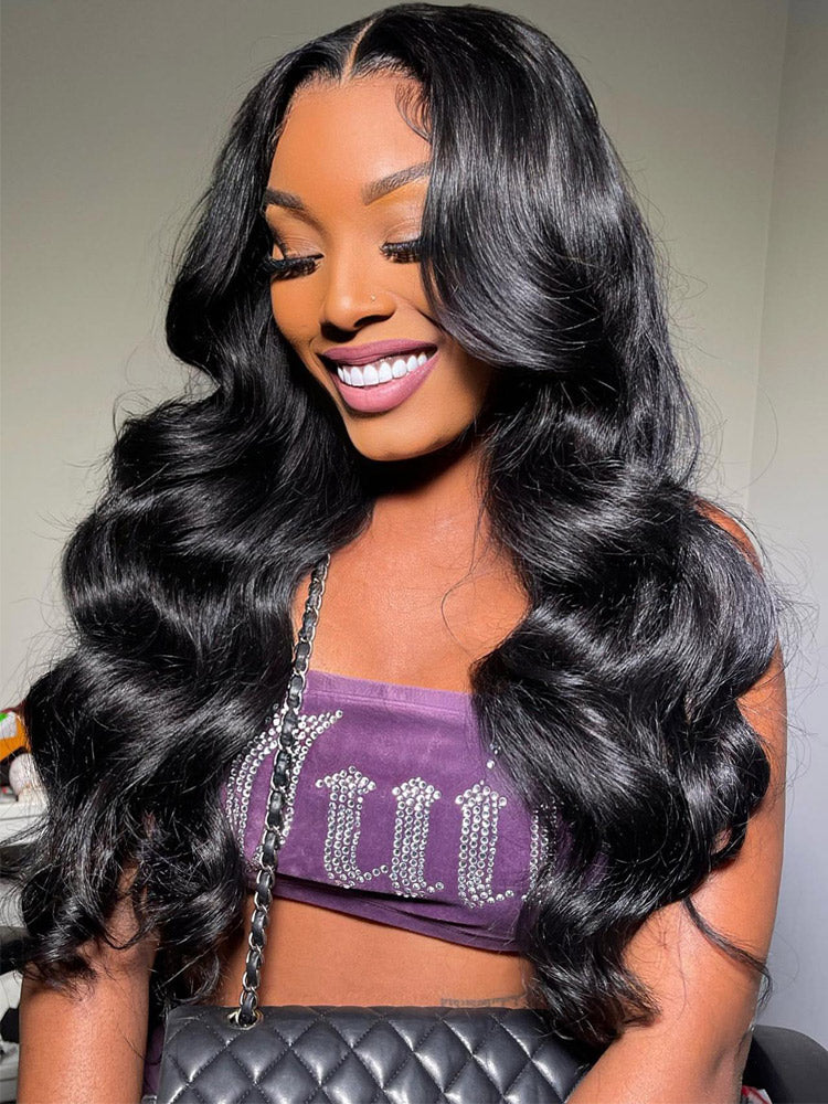 Body Wave Swiss HD Lace Wigs 13x4 HD Lace Frontal Wig Pre Bleached Human Hair Wig