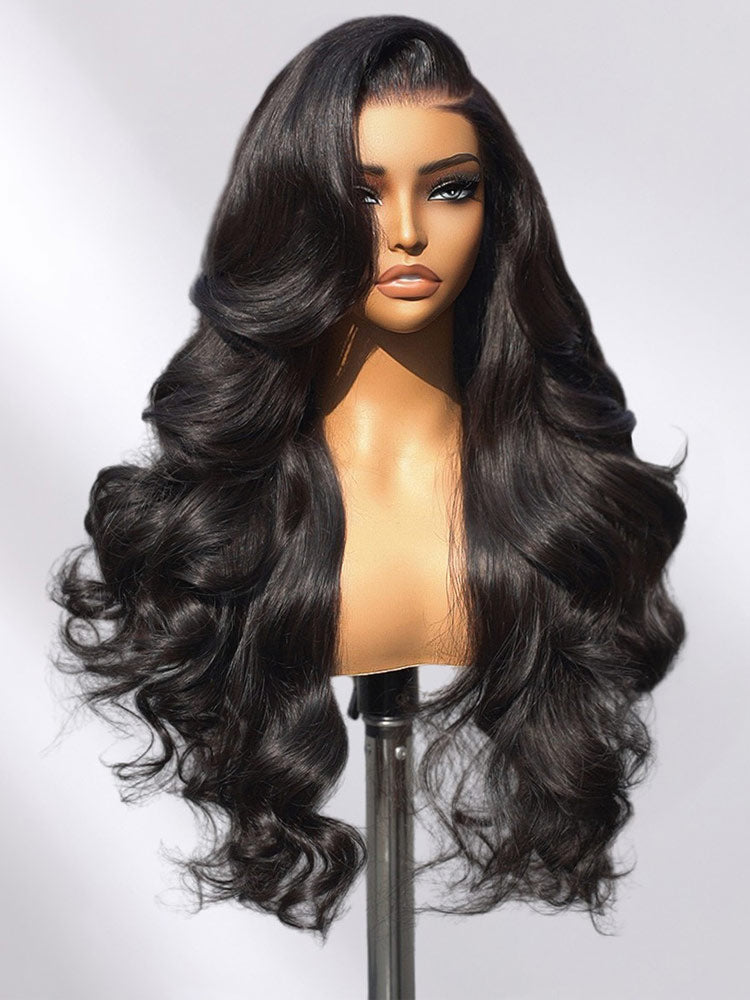 {WigCool Super Deal} $199=30inch Body Wave 13x4 Transparent Lace Frontal Wig Pre Plucked Hairline Real Human Hair Wigs
