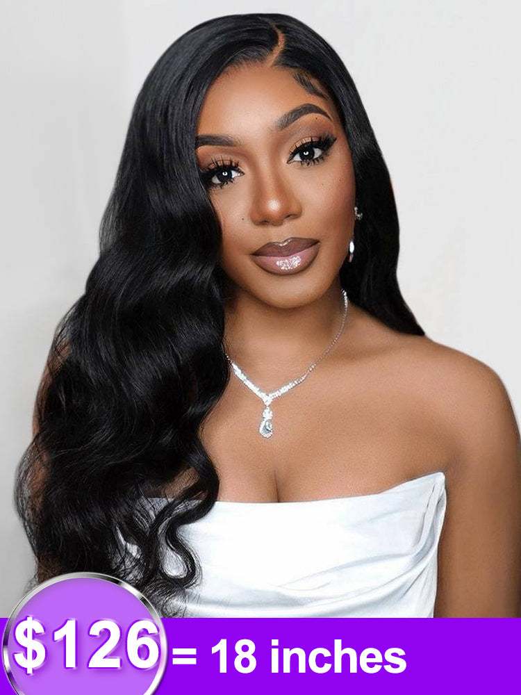 Clearance Sale | 9x6/13x6 Parting Max HD Lace Front Wig Body Wave Easy-Wear Lace Frontal Mini Knots Natural Black Human Hair Wigs