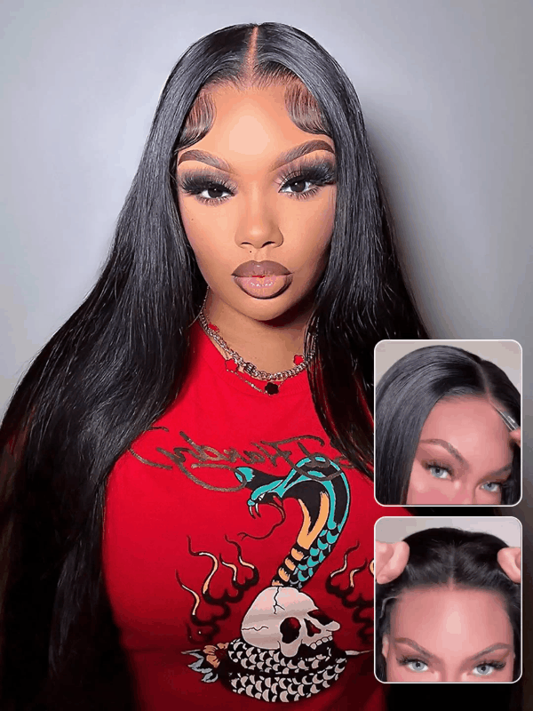 Flash Sale 9x6 Pre Cut Glueless Wigs Straight Human Hair Wigs
