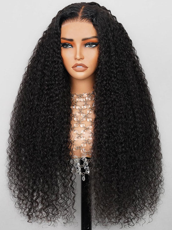 Kinky Curly Glueless Wigs 9x6 Pre Cut HD Lace 100% Human Hair Wig Ready To Go Wigs