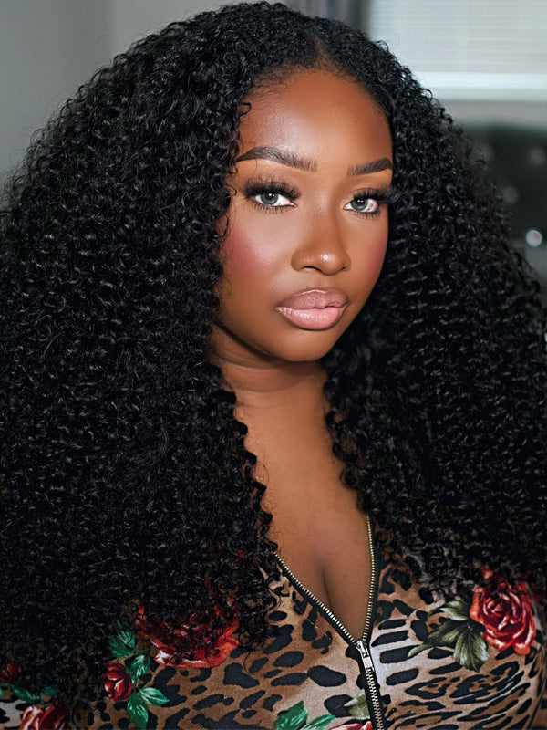 Kinky Curly Glueless Wigs 9x6 Pre Cut HD Lace 100% Human Hair Wig Ready To Go Wigs