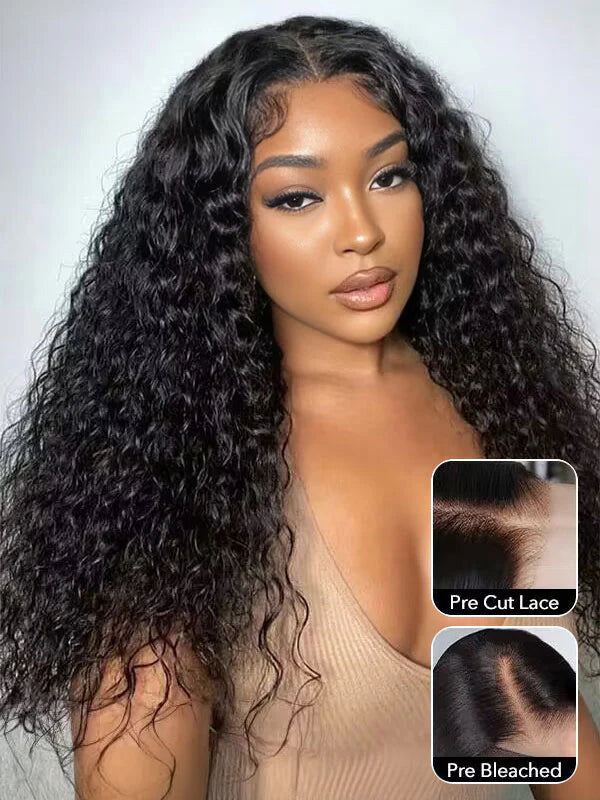 Clearance Sale | 9x6 Parting Max Swiss HD Lace Glueless Single Grid Single Strand Wig Water Wave Wear Go Wigs
