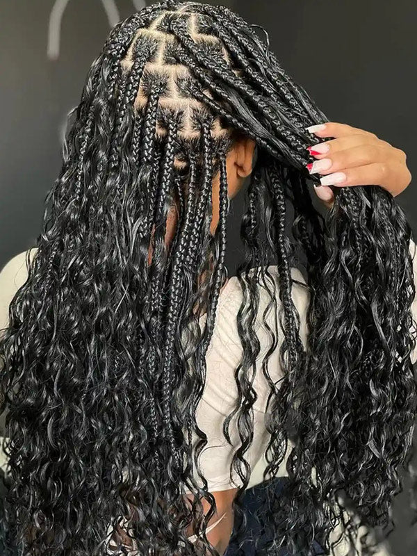 Human braiding hair no weft sales