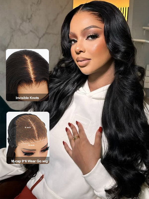 Clearance Sale | 9x6/13x6 Parting Max HD Lace Front Wig Body Wave Easy-Wear Lace Frontal Mini Knots Natural Black Human Hair Wigs
