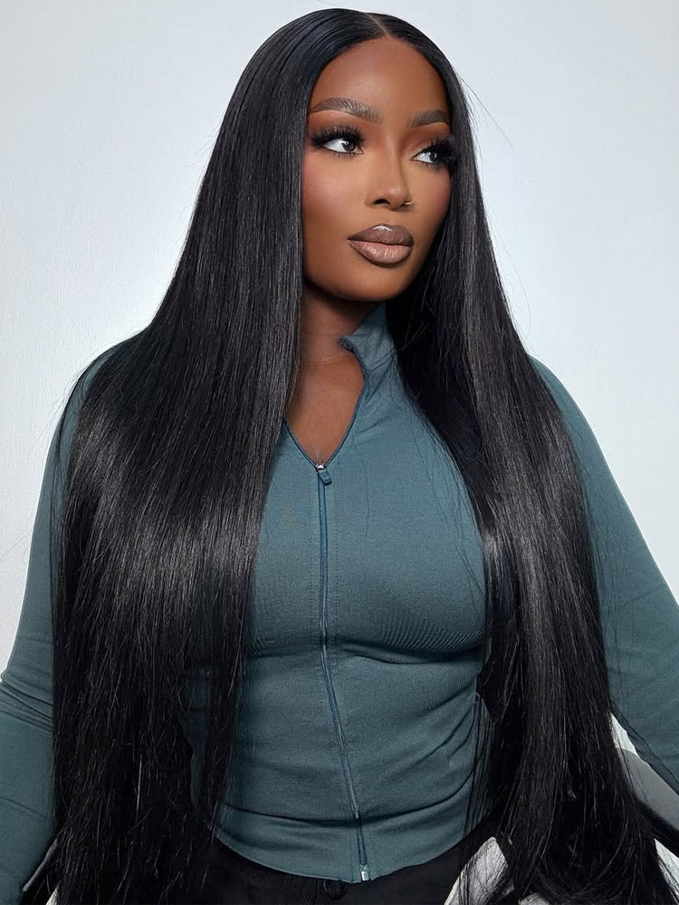 Clearance Sale |  9x6 Pre Cut/13x6 Pre-bleached Knots Ready Go Glueless Wigs Straight Human Hair Wigs