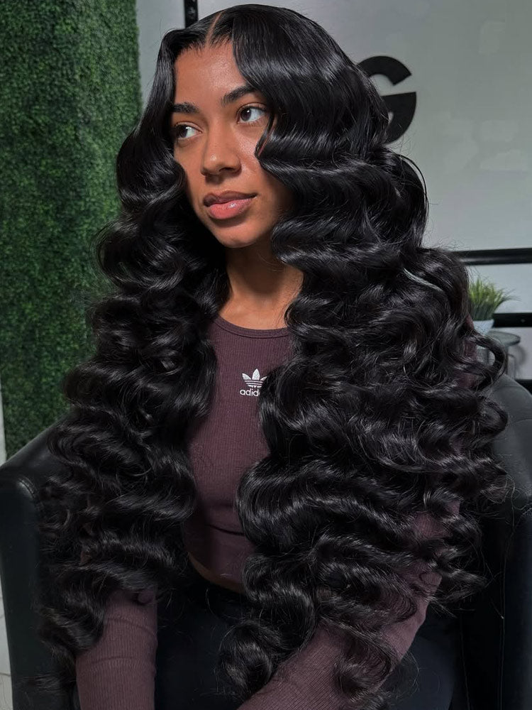 [Upgrade Strap] WigCool Pull To Go 5x5/13x4 Glueless Wigs Loose Deep Wave Transparent Lace Front Wig