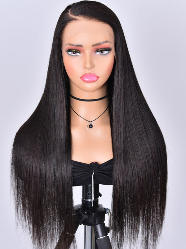 $100 OFF Straight 13x4 Transparent Lace Frontal Wig Real Human Hair Wigs