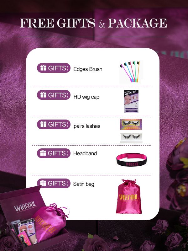 Wigcool Free Gifts Package with Hair Order