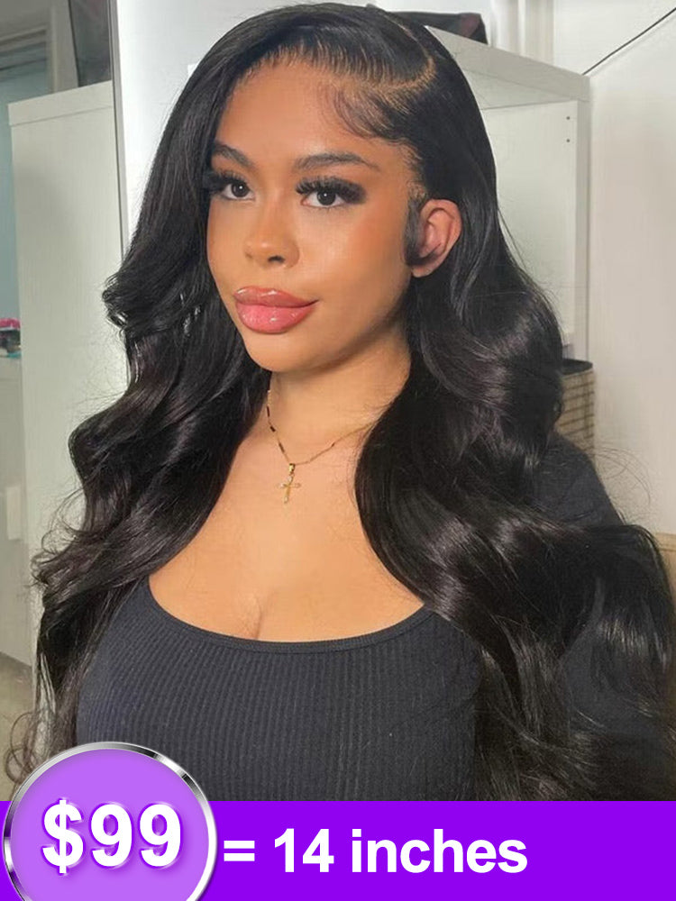 Clearance Sale 7x5 Pre Cut Transparent Full Lace Frontal Wig Pre Plucked Body Wave Human Hair Wig
