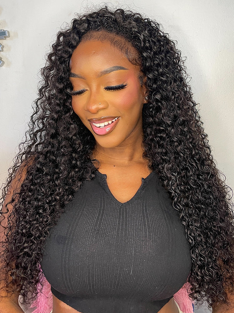 Wigcool Water Wave Half Wig Invisible Hairline With Drawstring Beginner Friendly